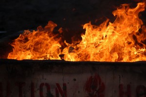 Bonfire at La Jolla Shores Beach