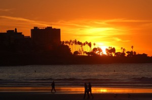 Sunset from La Jolla Shores