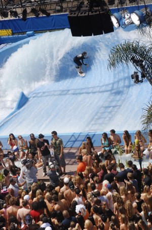 MTV at SunDaze at the Wave House.  Hi Mom!