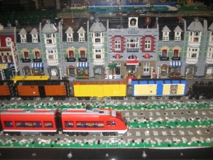 Lego discount train display