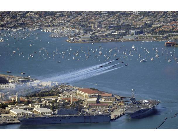 US Navy's aircraft carriers at NAS North Island