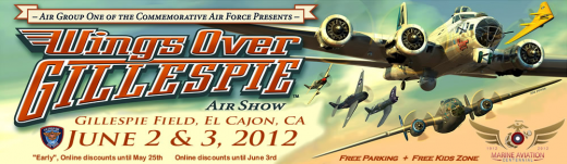 Wings Over Gillespie Air Show Banner 2012