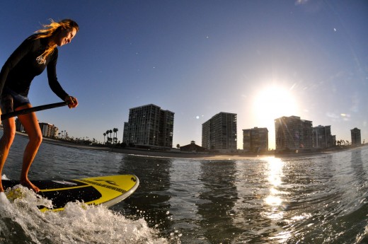 Stand Up Paddle Boarding on Mission Bay