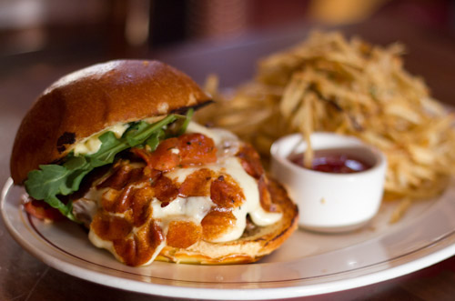 Cheeseburger at Davanti Enoteca in San Diego's Little Italy