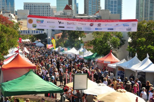 Crowd at the Little Italy Festa!