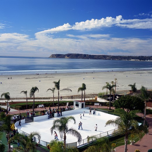 Skating by the Sea Aerial - Hotel del Coronado