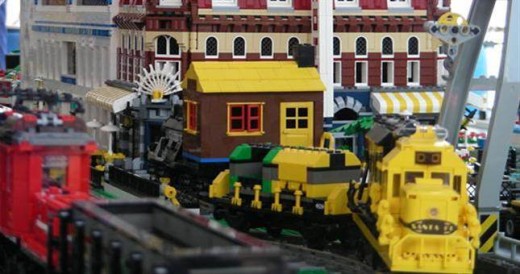 LEGO Train City Exhibit - San Diego Model Railroad Museum