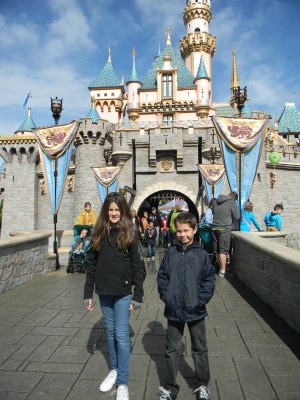 Enjoying Disneyland for the day!