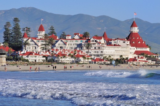 Coronado Beach and Hotel del Coronado - photo credit Brett Shoaf