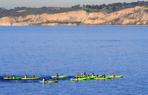 Kayakers in La Jolla