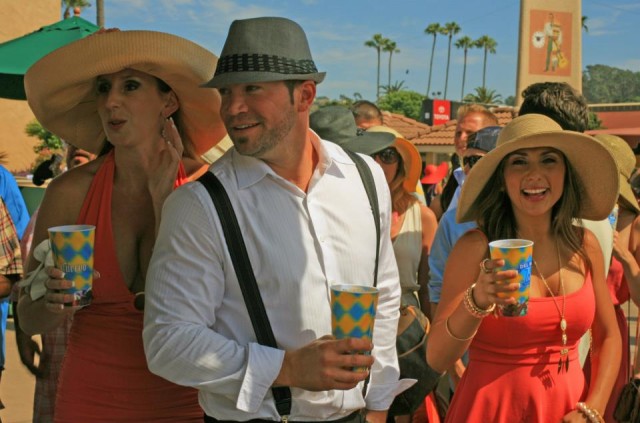 A plethora of interesting hats at the Del Mar Races Opening Day