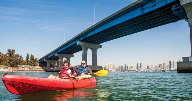 Kayak Under the Coronado Bridge