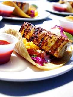 Fish Taco Craft Beer Stone Brewing World Bistro and Gardens