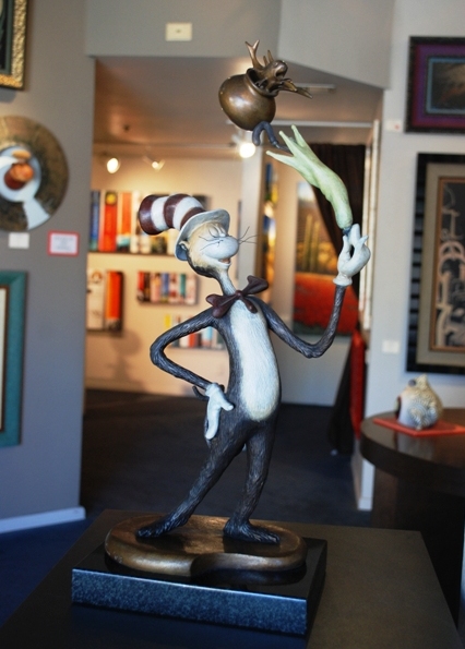 Dr. Seuss' Cat in the Hat greets kids at Stephen Clayton Gallery