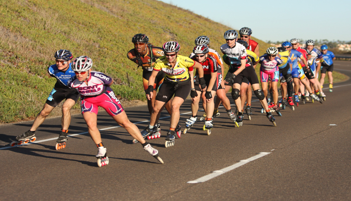 Rollerblading the Silver strand Half Marathon