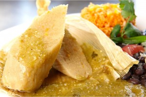 The Mission Restaurant's sweet corn tamales breakfast