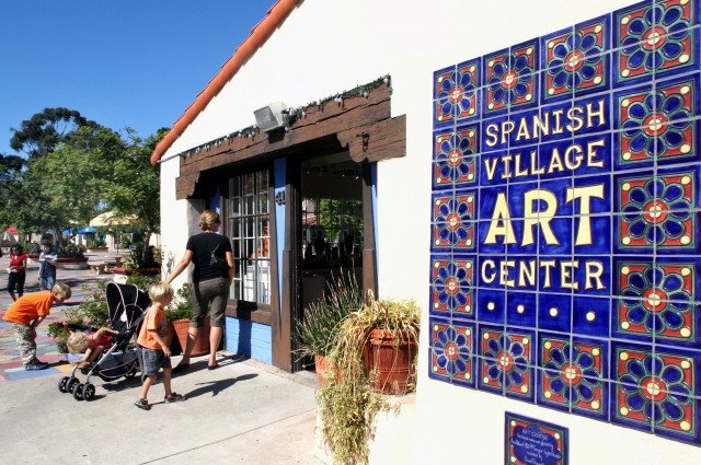 Weekly activities, art classes and art fairs make visiting the Spanish Village Art Center a fun time year round. Photo courtesy sandiego.org.