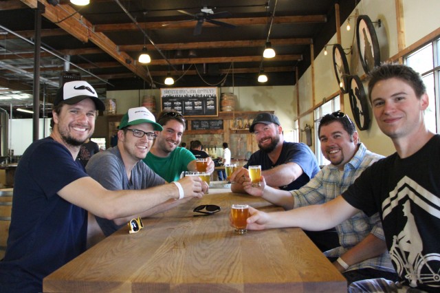 Toasting the Groom - Societe Brewing Co.