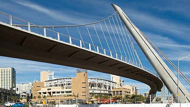 Hilton Bayfront pedestrian bridge Petco Park