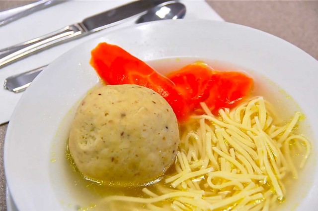 Matzo ball soup for the soul at DZ Akin’s Delicatessen.