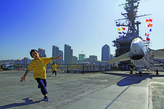 Fun for all ages on the USS Midway!