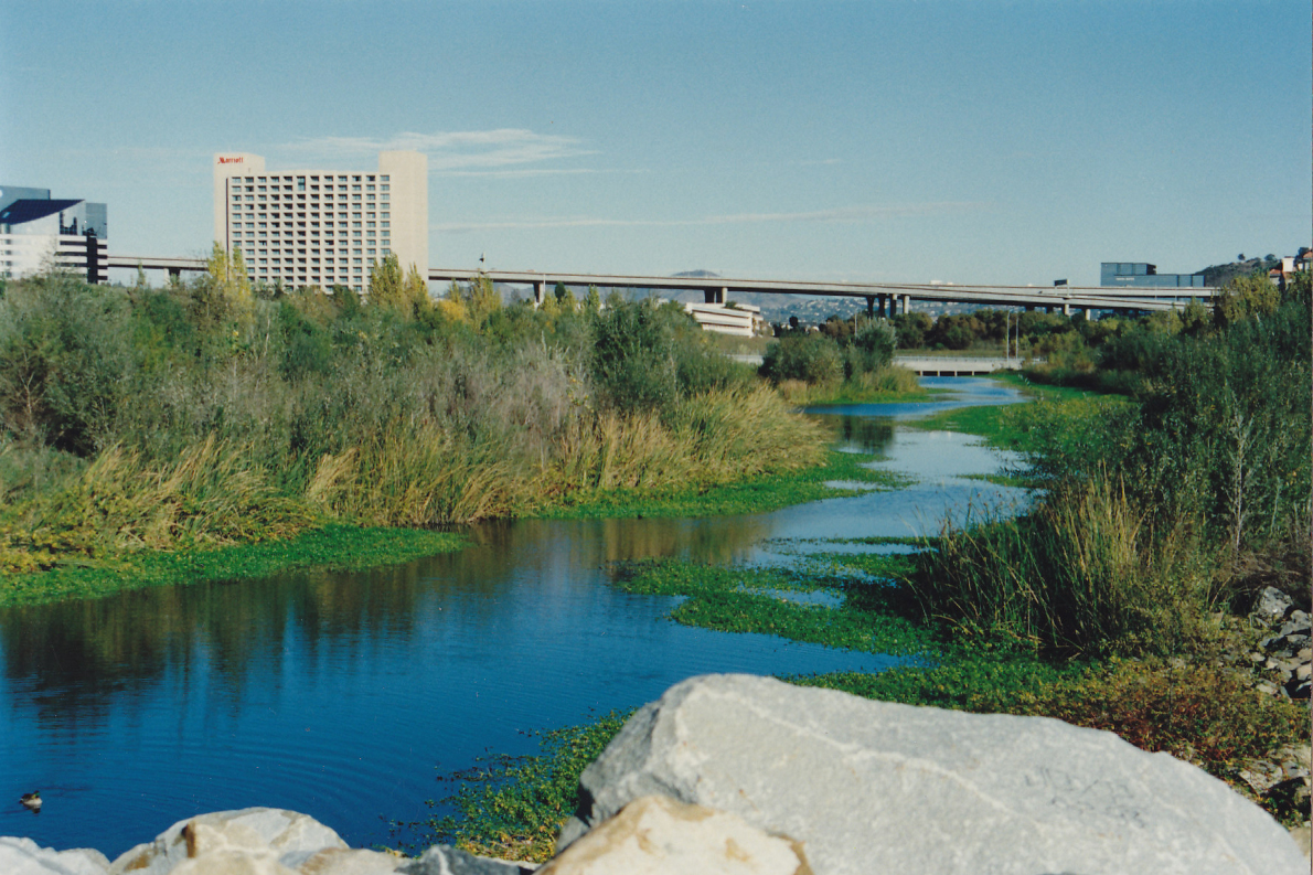 San Diego River flowing through Mission Vallley