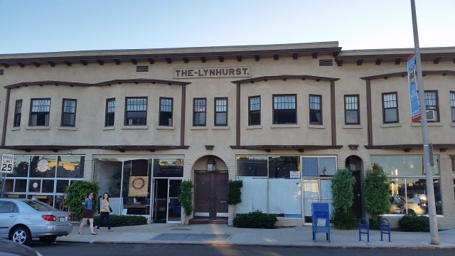 The historic Lynhurst Building at 30th and Upas houses three restaurants.