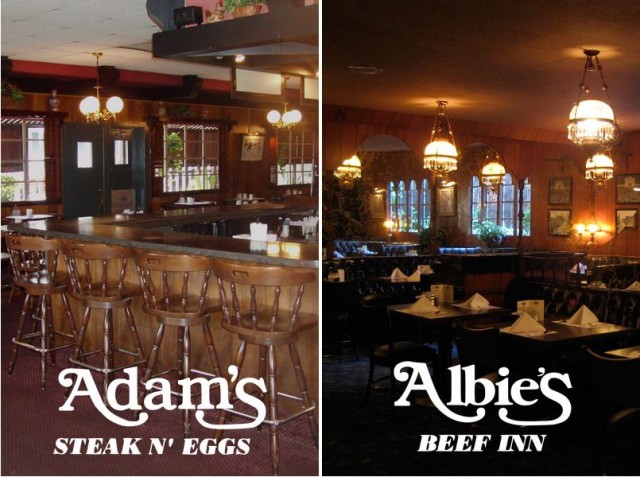 Lounge-tastic Albie's Beef Inn and Adam's Steak & Eggs