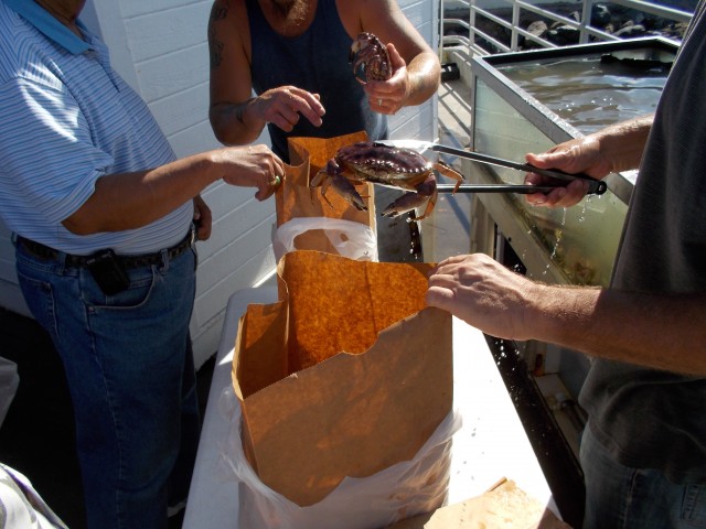 Rock crab at Tuna Harbor Dockside Market