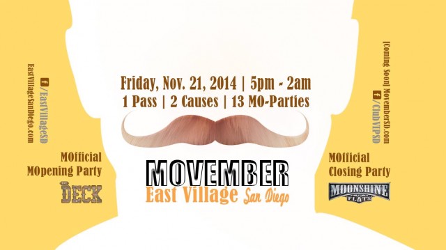 San Diego MOvember Bash - Top Things to Do