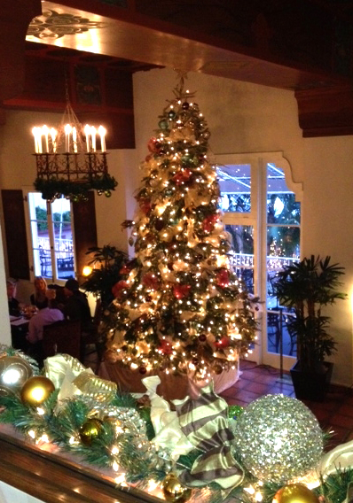 La Valencia Hotel's 14 ft. Christmas Tree in La Sala Lounge