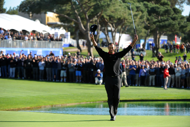 Tiger says "See You At Torrey!" Photo courtesy of Stan Badz/PGA TOUR.