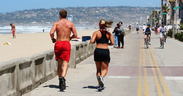 Running Along the Boardwalk