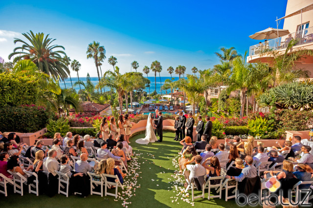 Lovely La Valencia Hotel wedding.