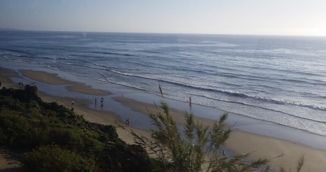 View from the second story seating on North County’s Coaster from Oceanside to San Diego.