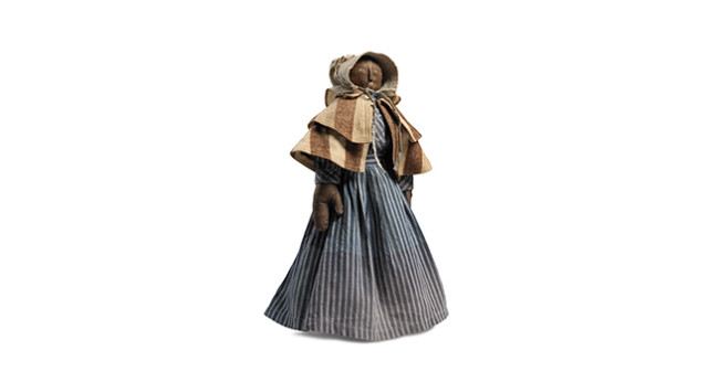 Woman with Striped Cape - Black Dolls - Mingei International Museum