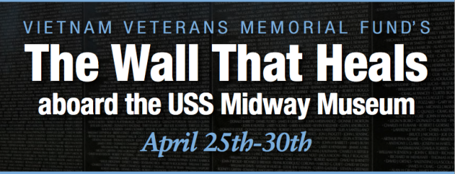 The Wall That Heals aboard the USS Midway Museum
