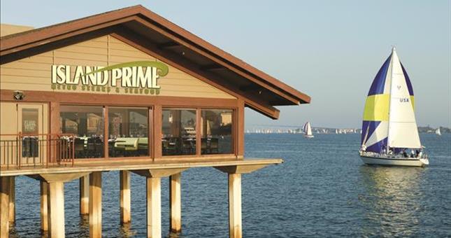 Primo bay views and food at Island Prime restaurant