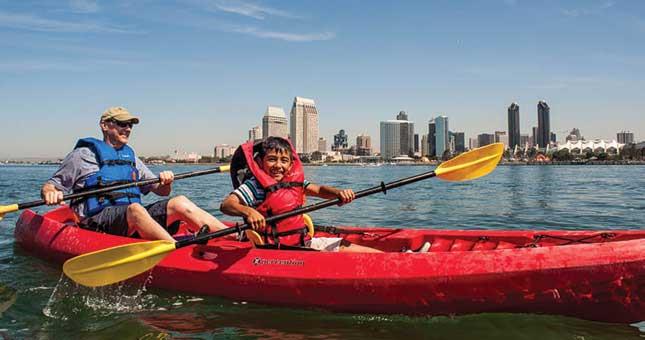 Bike & Kayak Tours' kayak adventure from Coronado Ferry Landing 