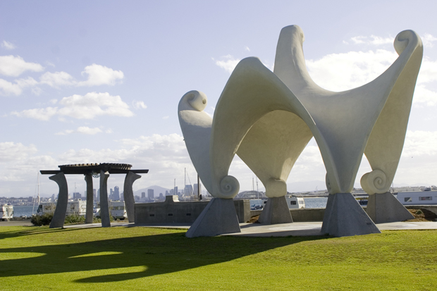 Pacific Portal sculpture on Shelter Island