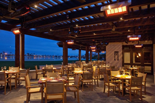 Oceana patio night- courtesy Oceana Coastal Kitchen