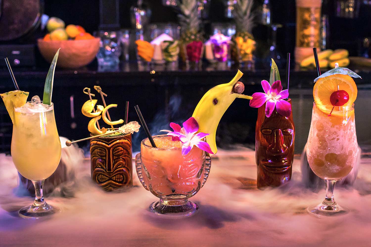 Cat Eye Club Tiki Drinks