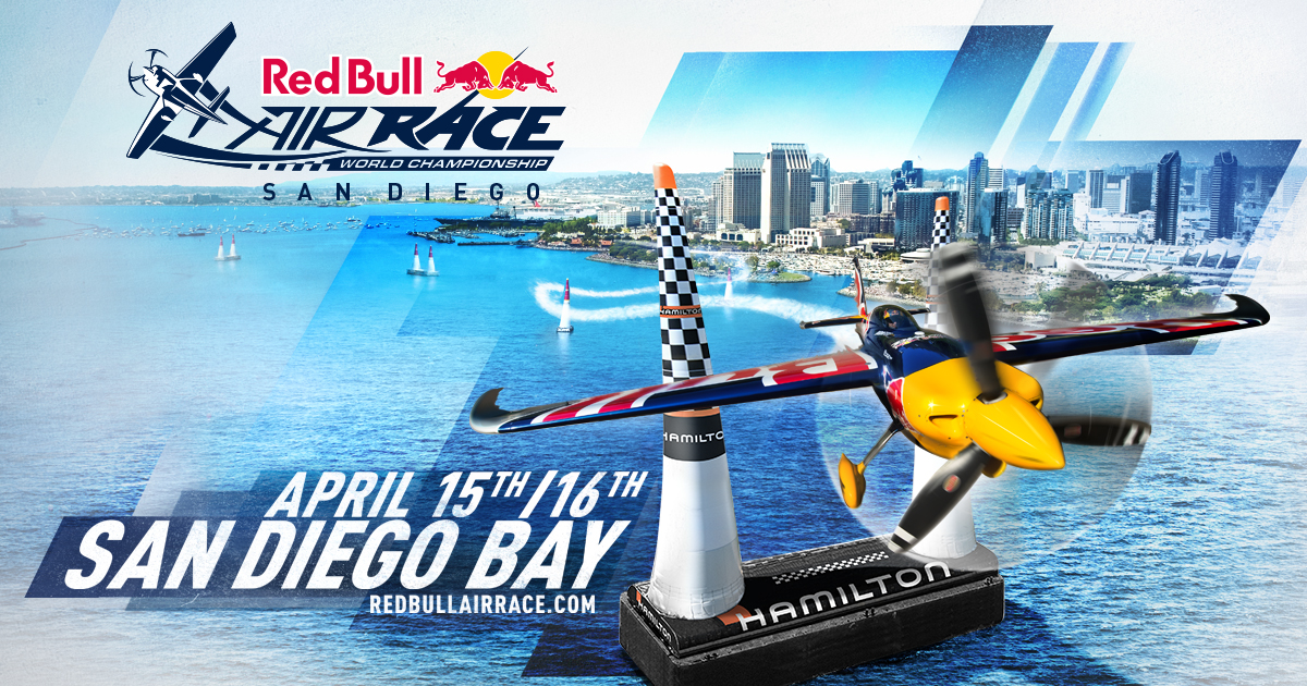 Red Bull Air Race returns to the San Diego Bay April 15 & 16