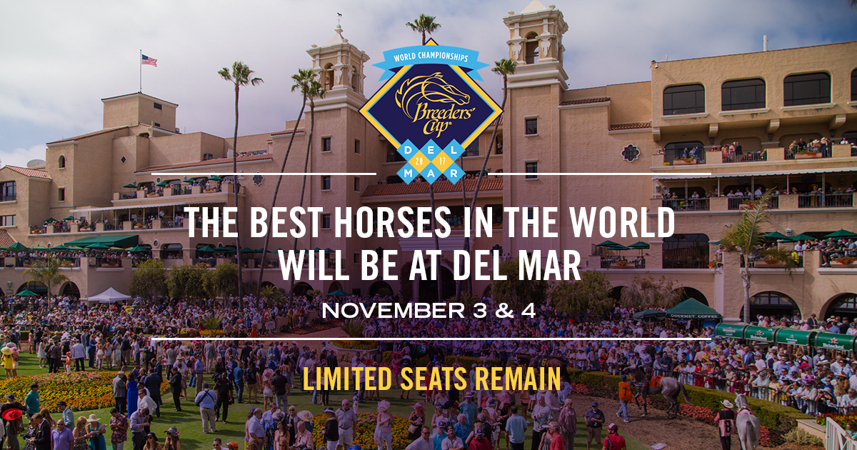 The 34th Breeders' Cup World Championships is Coming to Del Mar