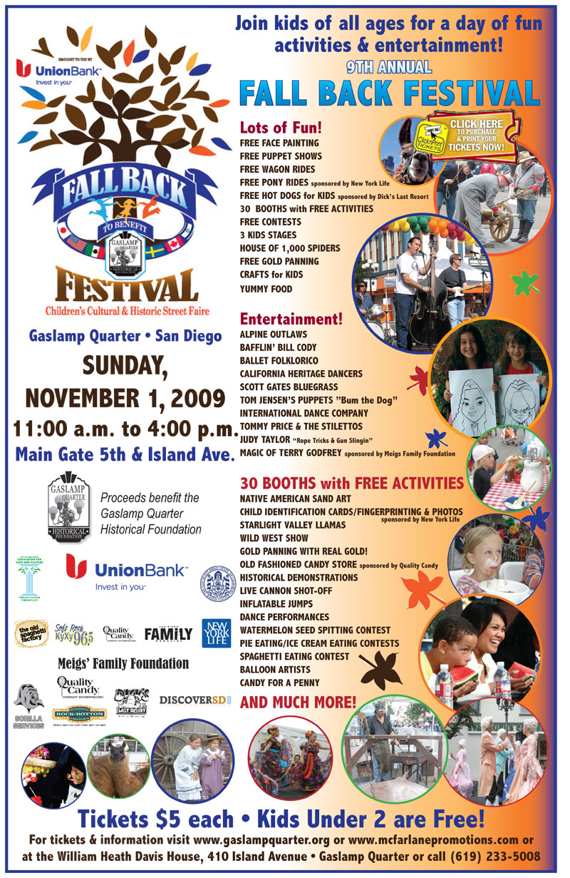 Fall Back Festival Poster San Diego Travel Blog