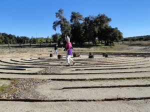 Giant labyrinth at Sacred Rocks Reserve