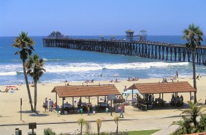 Picnic Area in front of Oceanside Pier