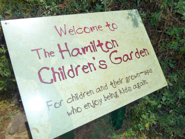 San Diego Botanic Garden Hamilton Children's Garden Sign