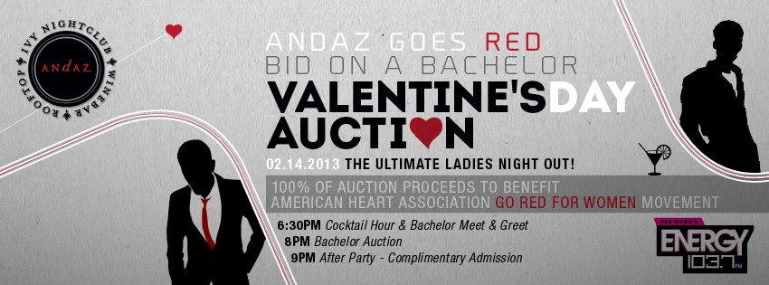 Andaz goes red - Valentine's Day Auction