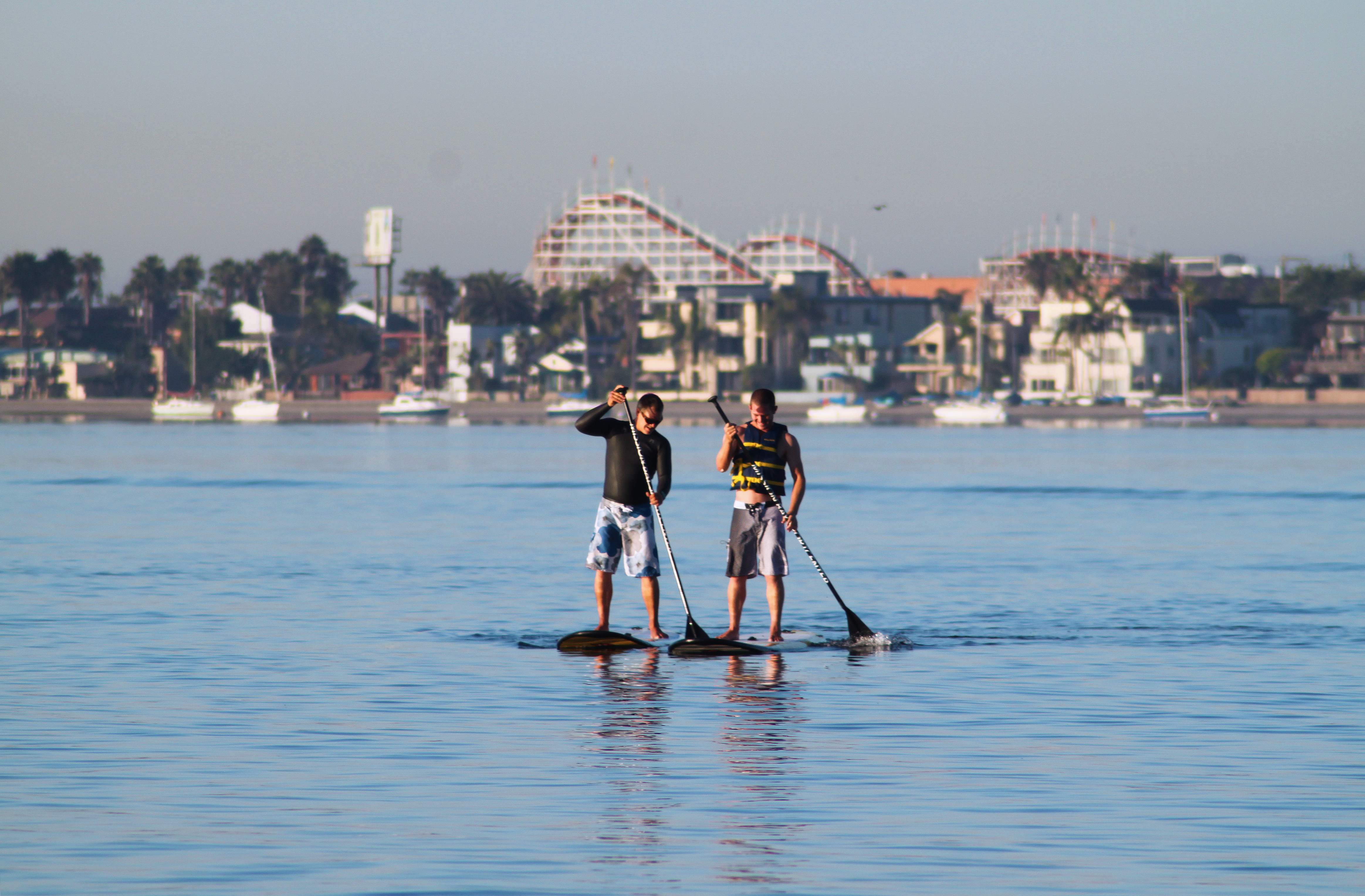 Paddleboarders on Mission Bay